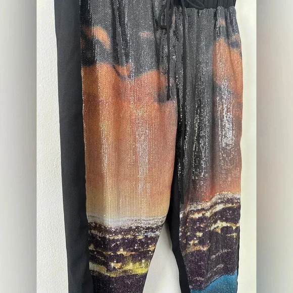 Clover Canyon Set, City Lights Sequin Pants and Jacket. - Picture 7 of 15